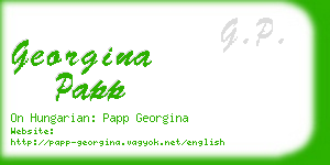 georgina papp business card